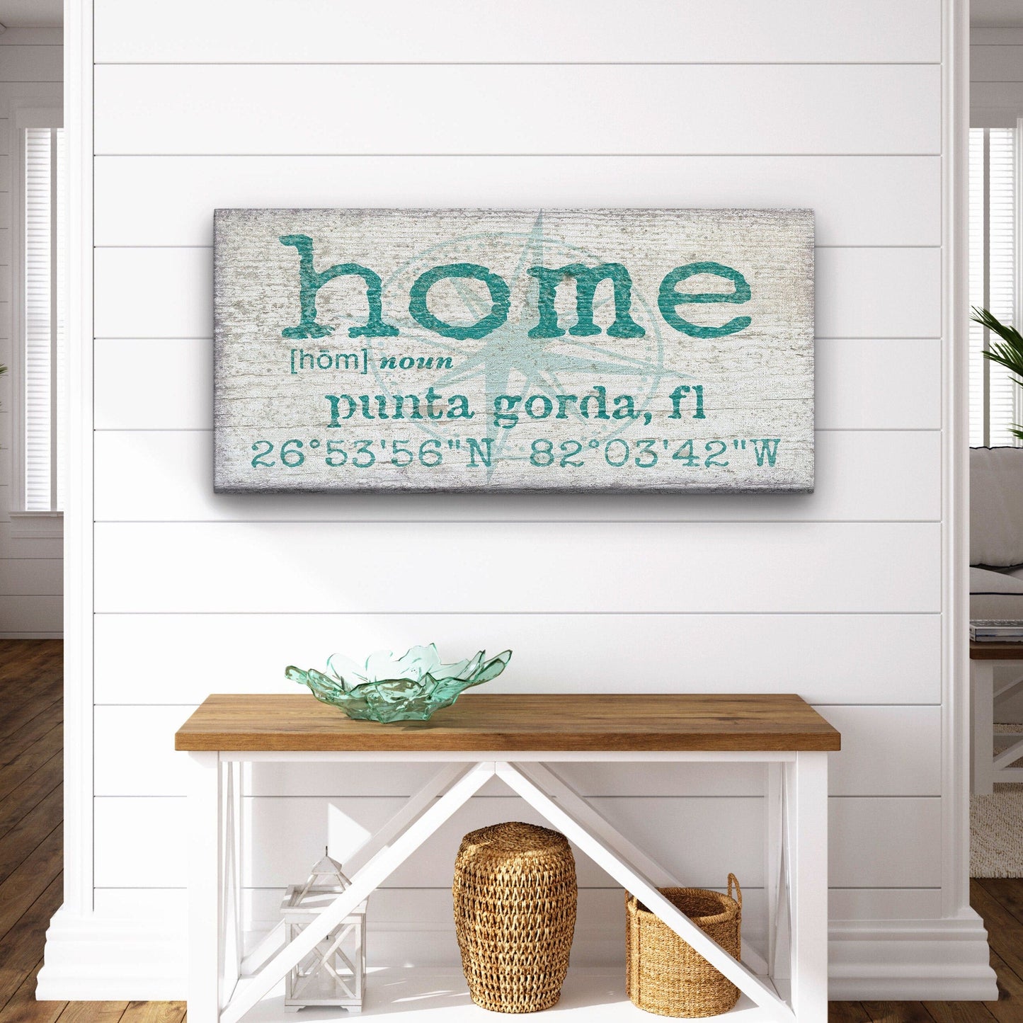 GPS Coordinates Sign, Home Latitude Longitude Wall Decor, Housewarming Gift, Home Entryway Sign New Home Gift, Realtor Gift, Home city state