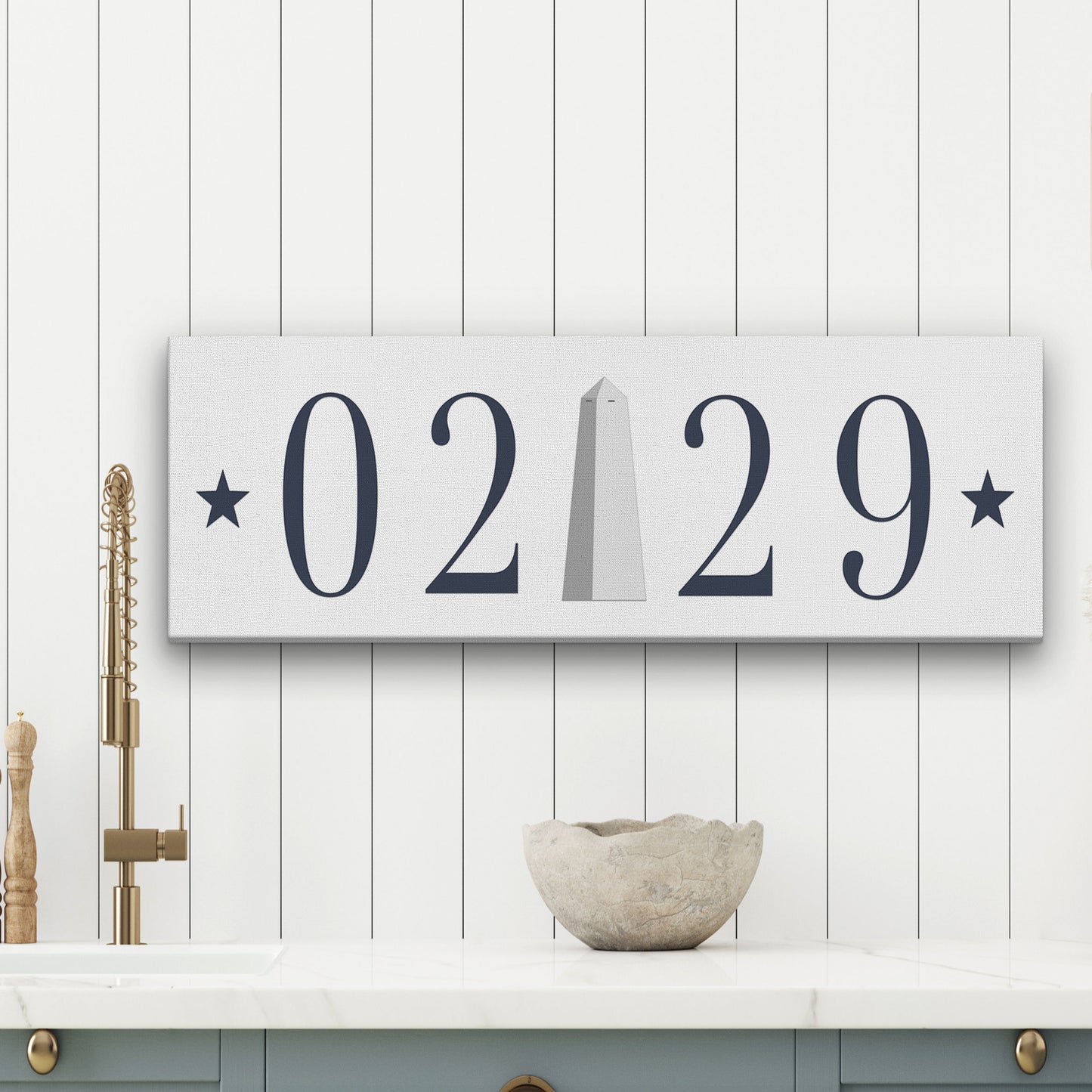 02129 Charlestown Bunker Hill Monument Wall Hanging - Many Sizes and Colors Available
