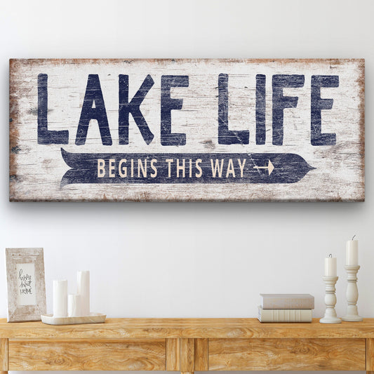 Personalized Lake Life Customizable Sign