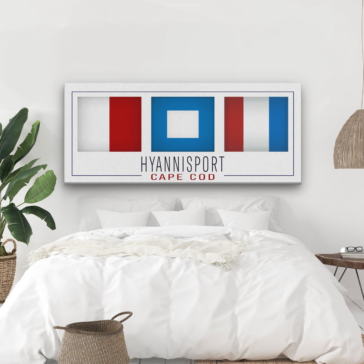 Hyannisport Sign Nautical Flag Sign | Cape Cod Nautical Decor