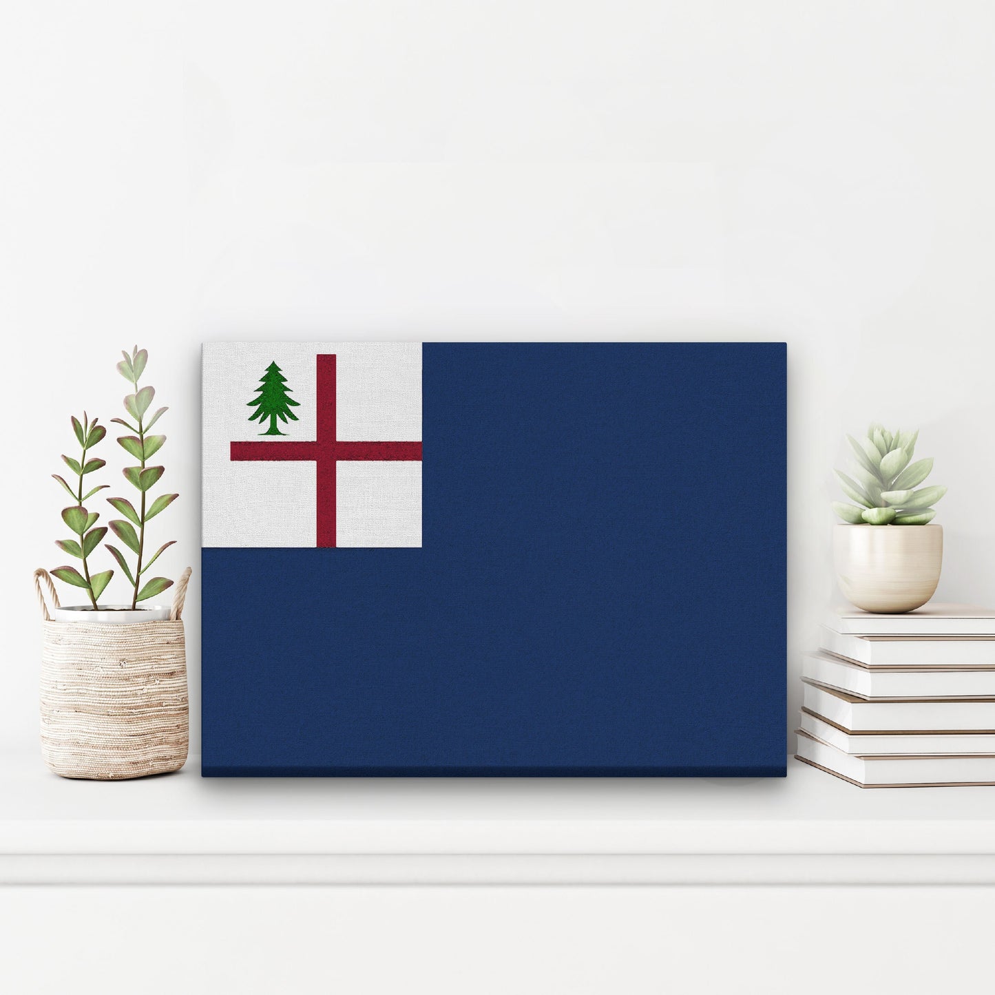 Bunker Hill Charlestown Flag | Revolutionary War Flag - Gallery Wrapped Canvas