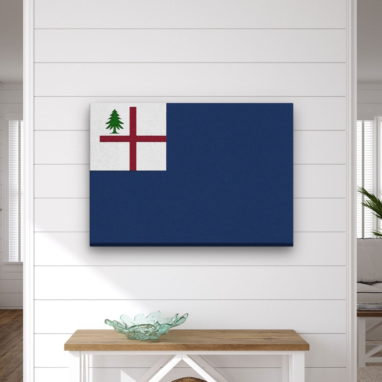 Bunker Hill Charlestown Flag | Revolutionary War Flag - Gallery Wrapped Canvas