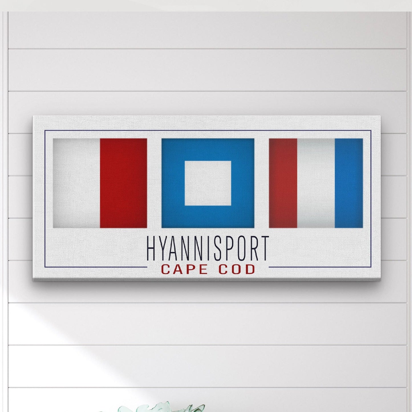 Hyannisport Sign Nautical Flag Sign | Cape Cod Nautical Decor