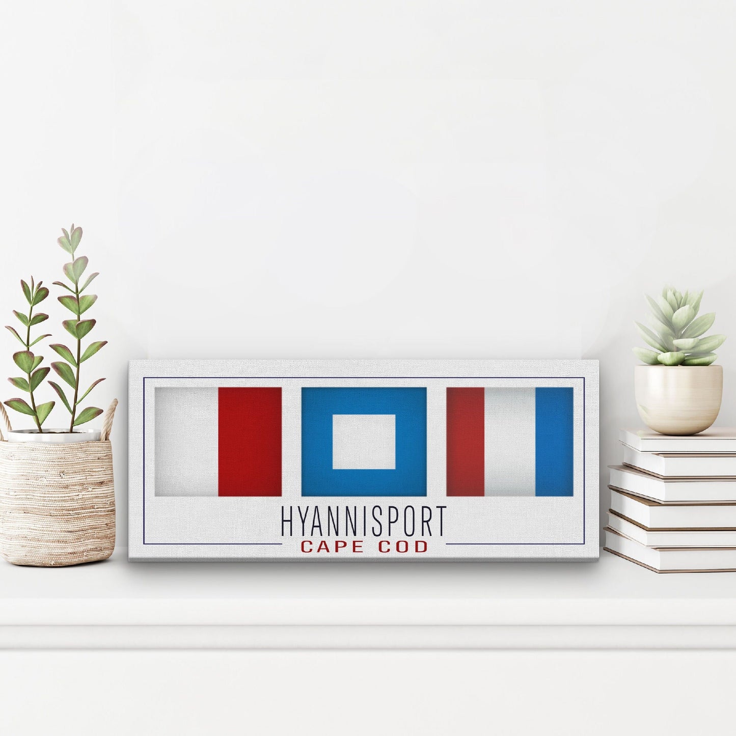 Hyannisport Sign Nautical Flag Sign | Cape Cod Nautical Decor