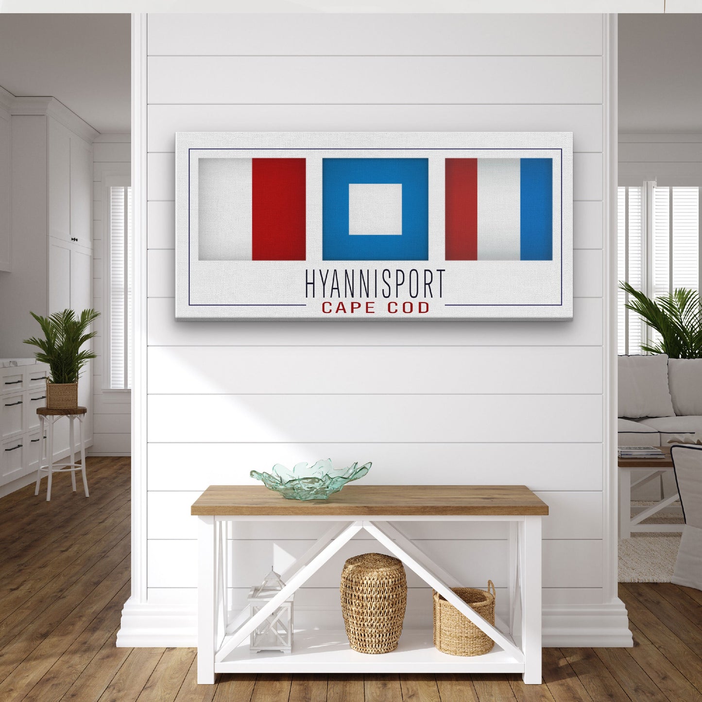 Hyannisport Sign Nautical Flag Sign | Cape Cod Nautical Decor
