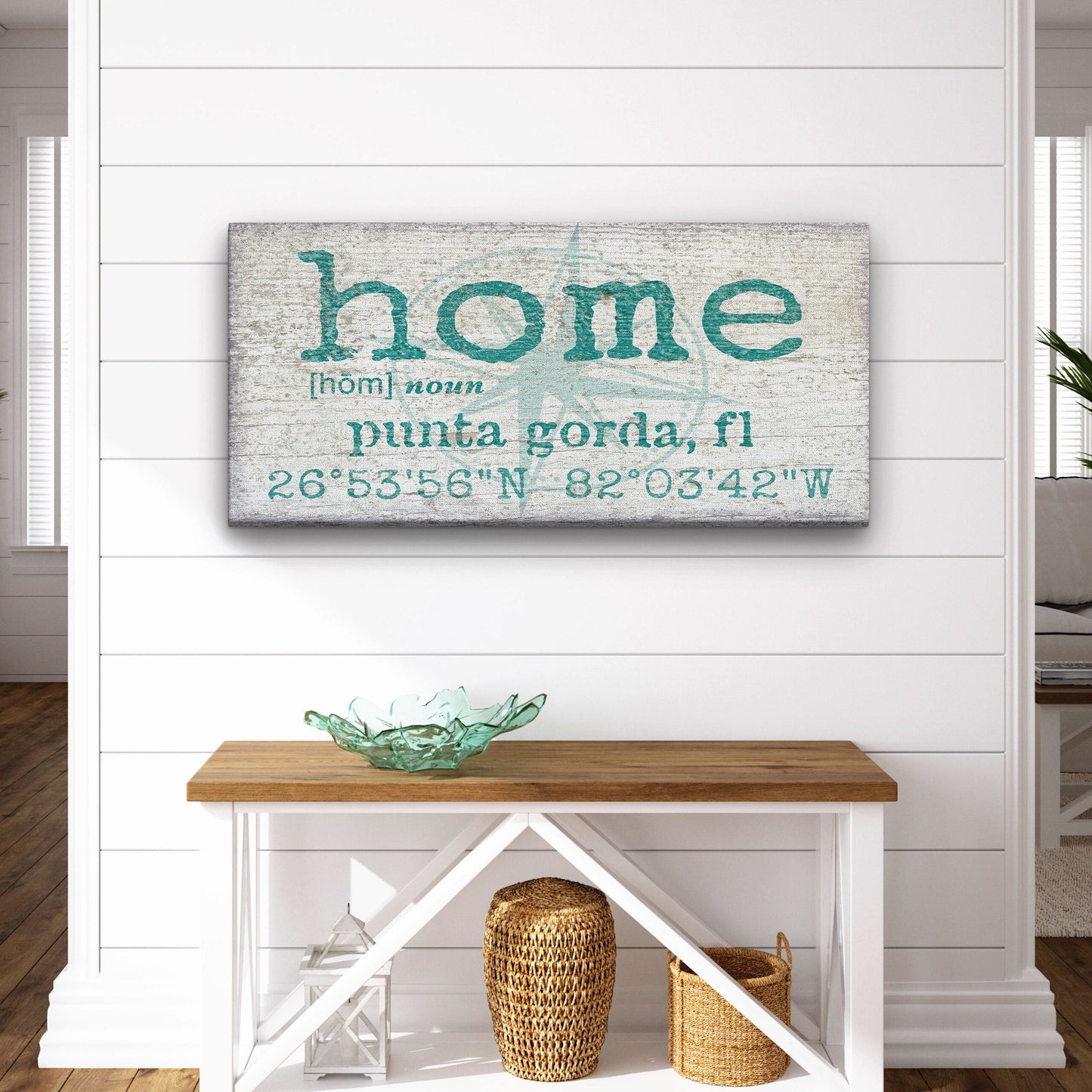 GPS Coordinates Sign, Home Latitude Longitude Wall Decor, Housewarming Gift, Home Entryway Sign New Home Gift, Realtor Gift, Home city state