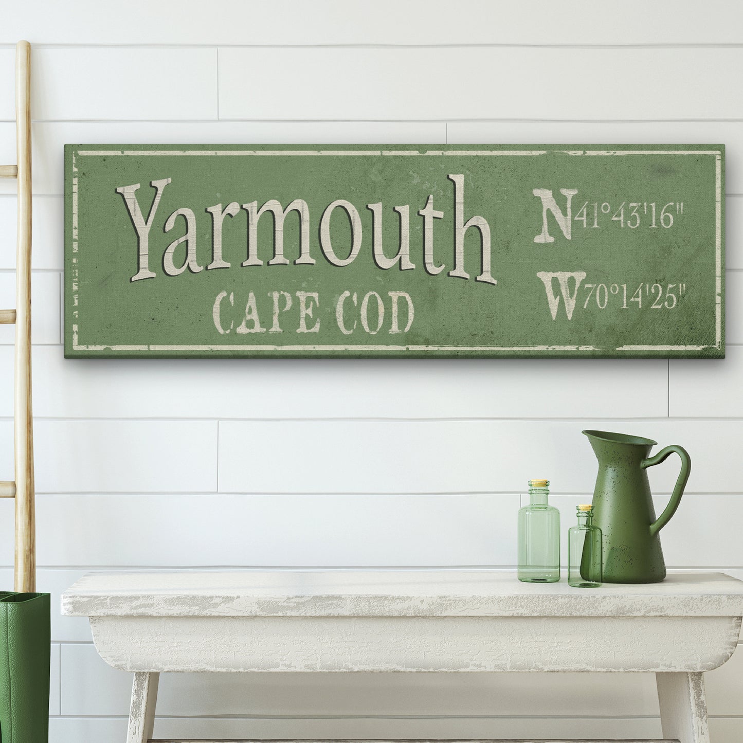 Coordinate Sign, Latitude Longitude, Rustic Nautical City State Canvas Sign , Personalized Gift, Ski / Beach / Lake Decor, Housewarming Gift