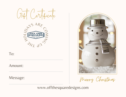 Off The Square Designs Gift Card