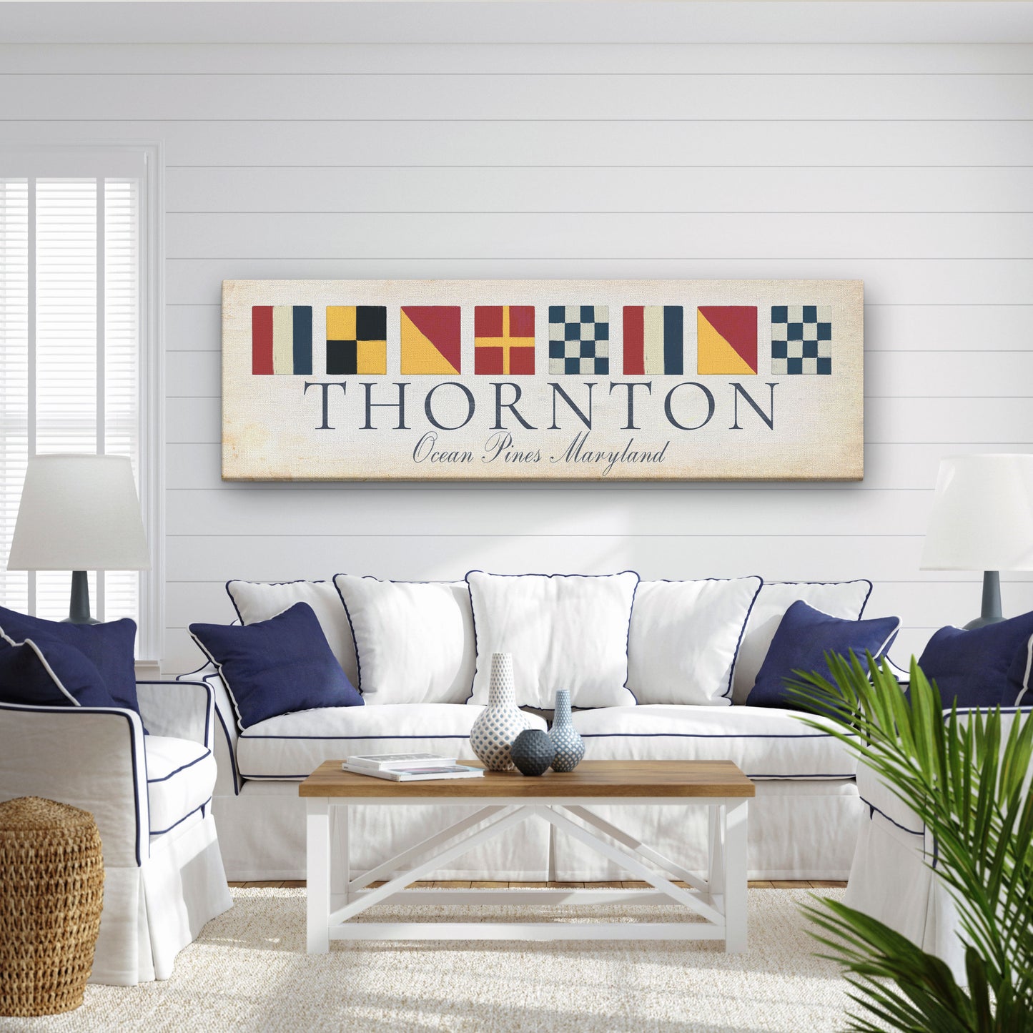 Personalized Nautical Flags Wall Decor