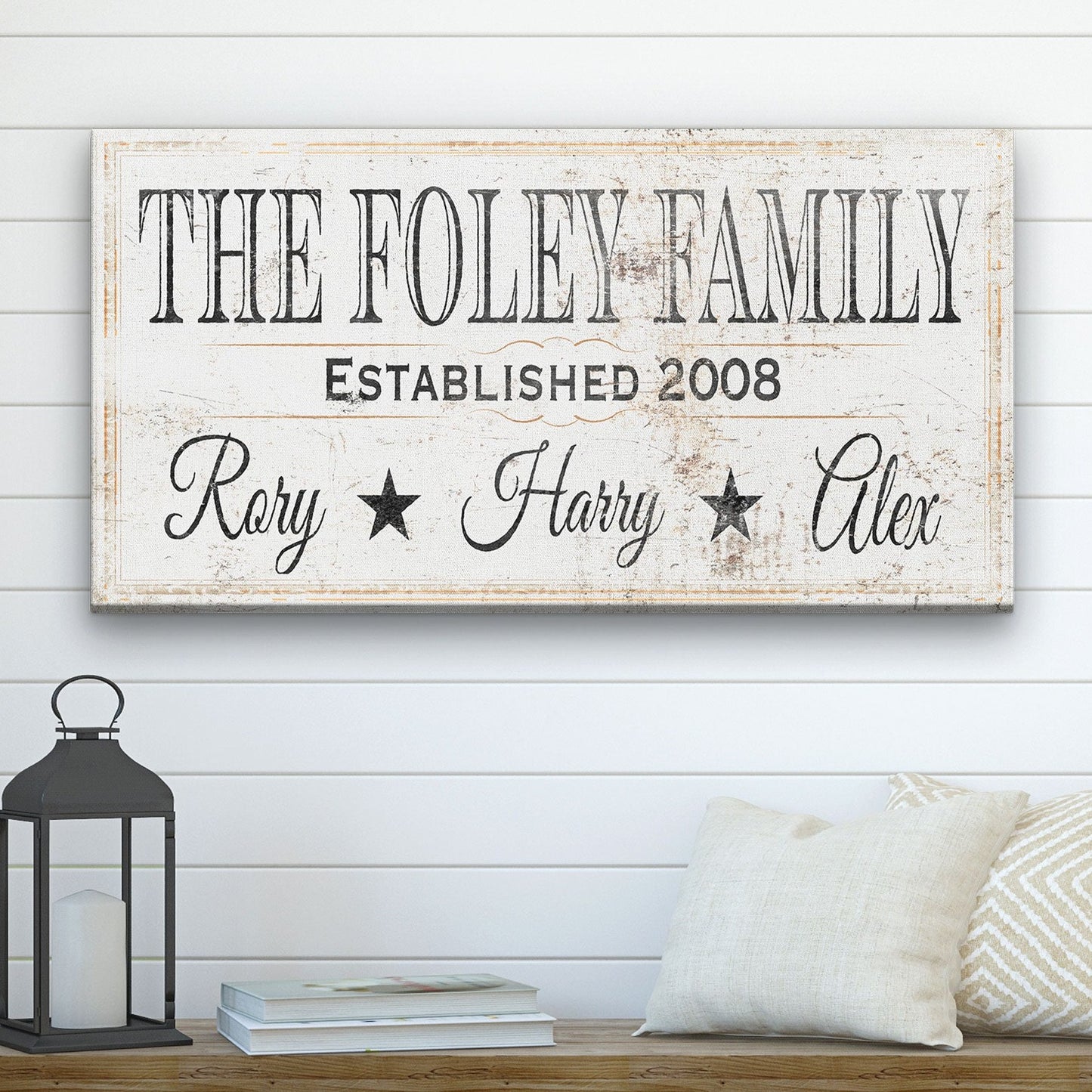 Personalized Family Name Established Date Sign