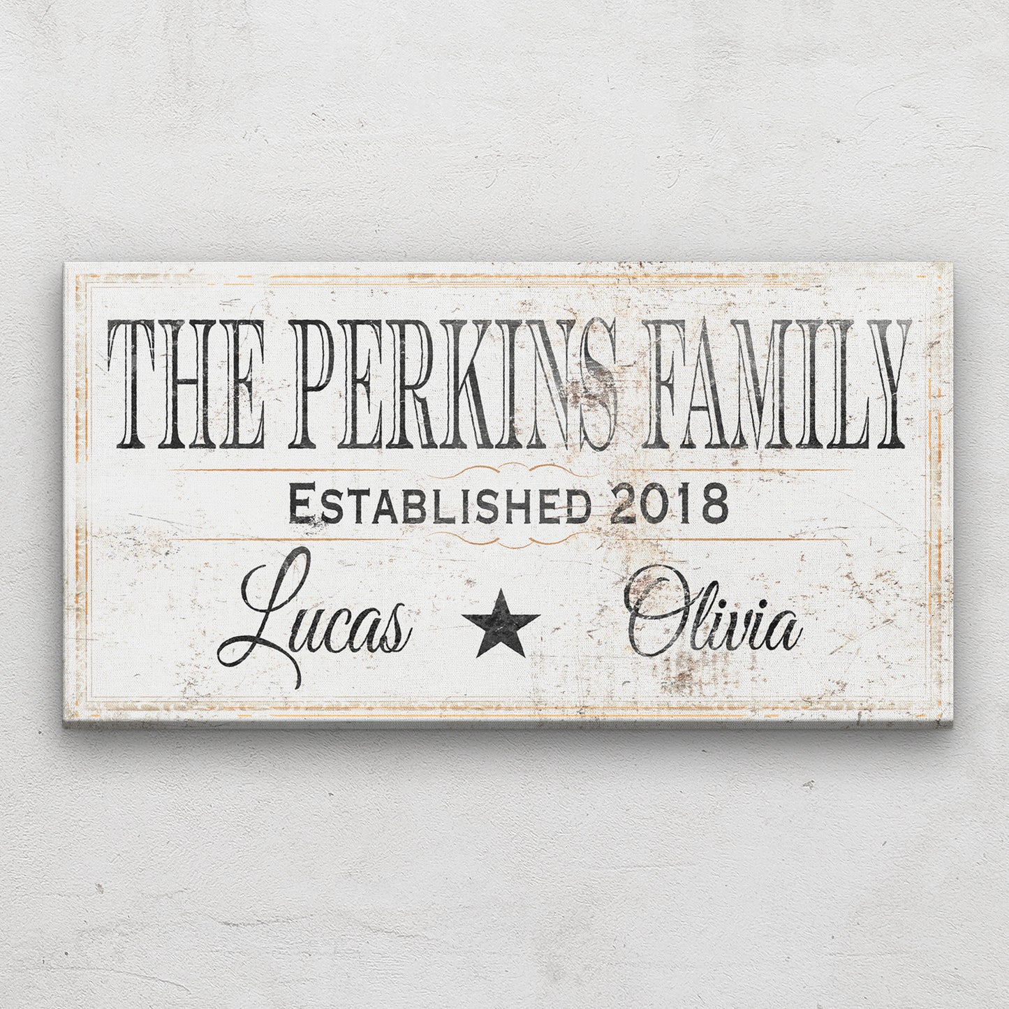 Personalized Family Name Established Date With Kids Names Sign Wall Hanging