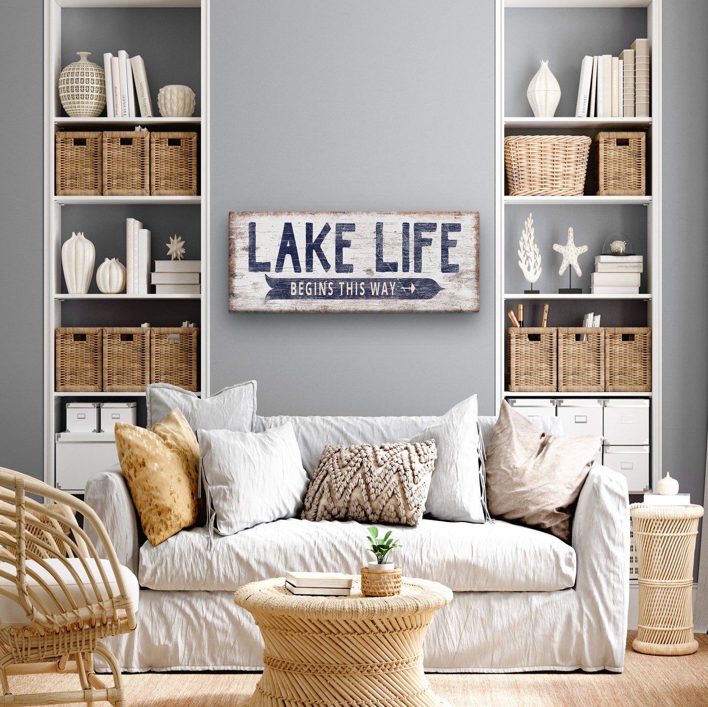 Personalized Lake Life Customizable Sign