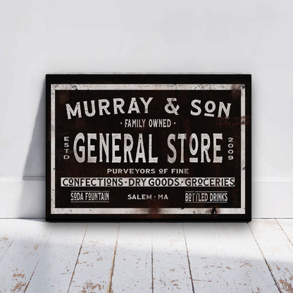 Dry Goods Sign | Personalized General Store Sign | Custom Rustic Farmhouse Sign