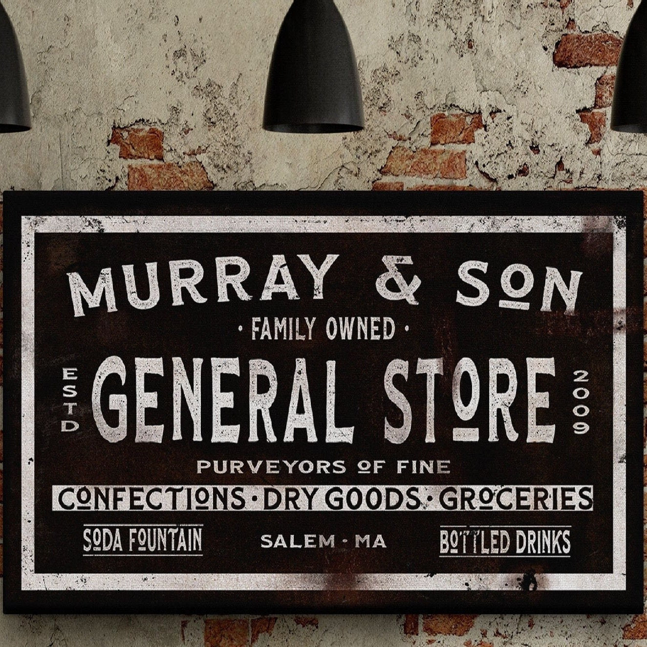 Dry Goods Sign | Personalized General Store Sign | Custom Rustic Farmhouse Sign
