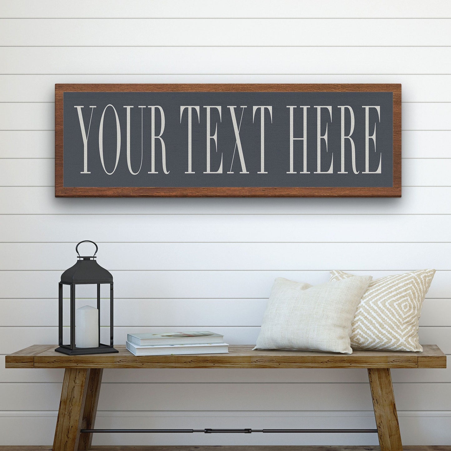 Personalized City, Town, Family Name Canvas Sign | Create Your Own