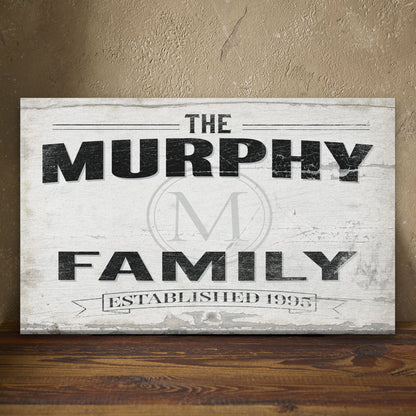 Personalized Family Name Sign - Custom Wall Signs