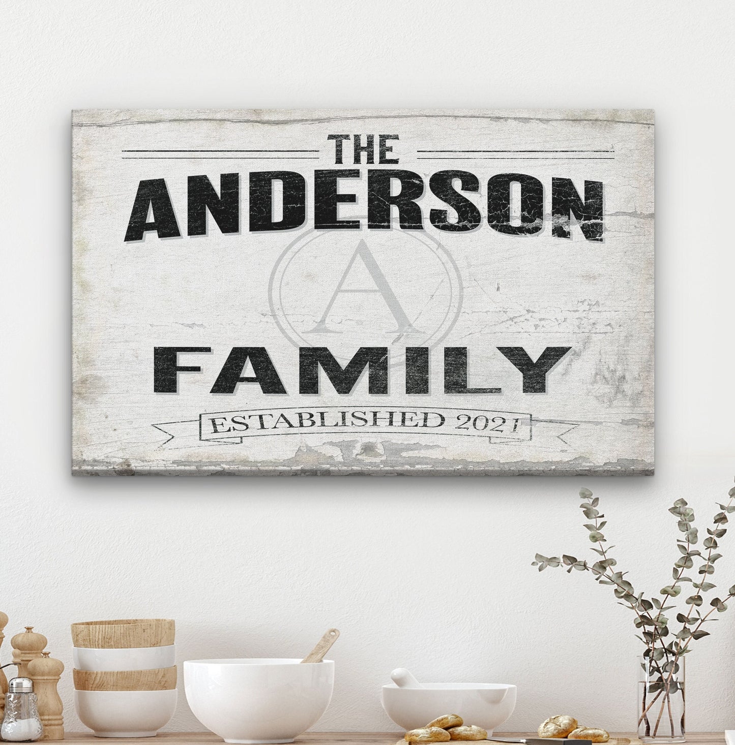 Personalized Family Name Sign - Custom Wall Signs