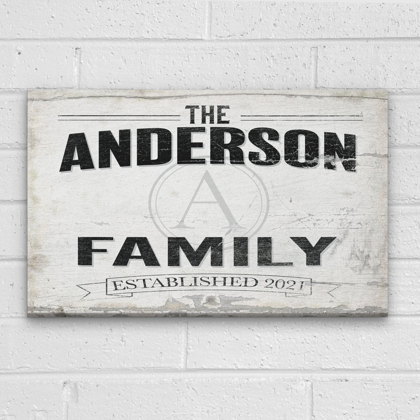 Personalized Family Name Sign - Custom Wall Signs