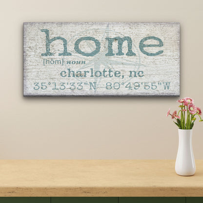 GPS Coordinates Sign, Home Latitude Longitude Wall Decor, Housewarming Gift, Home Entryway Sign New Home Gift, Realtor Gift, Home city state
